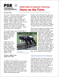 Fracking: Harm on the Farm